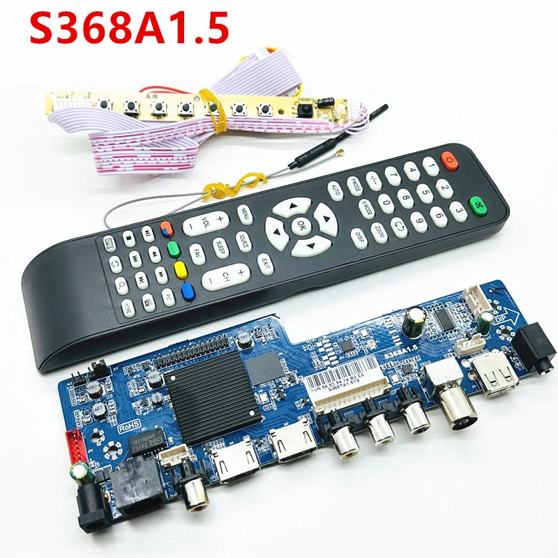 Custom New Android TV motherboard S368A1.5 A53X4 Android 9.0 system 1G+8G 512MB+4G can be selectedManufacturer