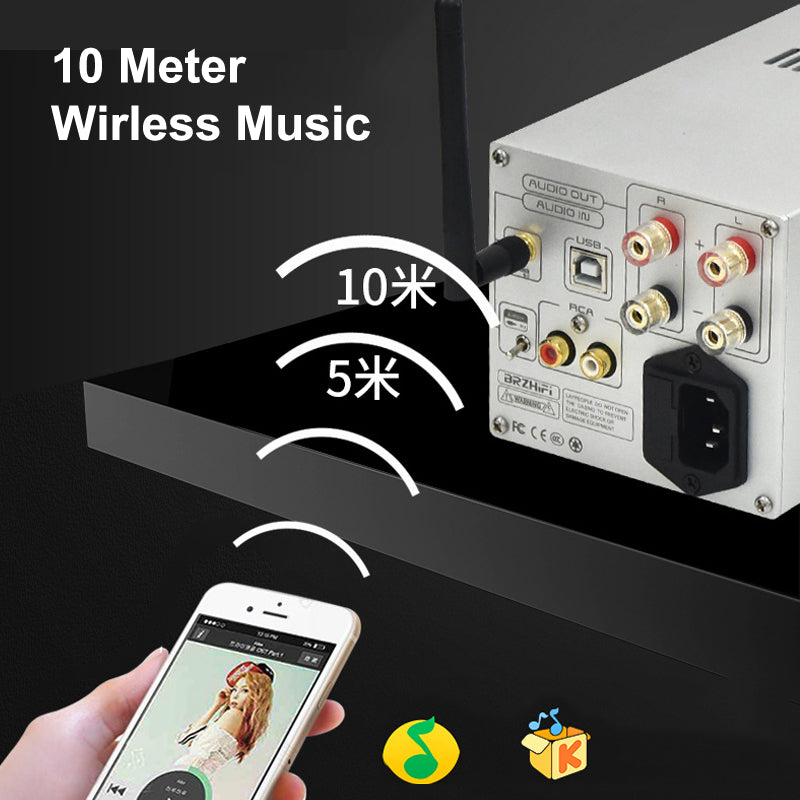 2*300W TPA3255 High Power Amplifier APTX-HD NE5532 DAC 2.0 Channel PCM5102A Hifi Stereo Class D Audio Digital AMP pcb assembly Customize