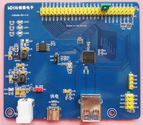 Custom Super-speed USB3.0 development board CH569 RISC-V core high-speed parallel port GPIO serdes Manufacturer