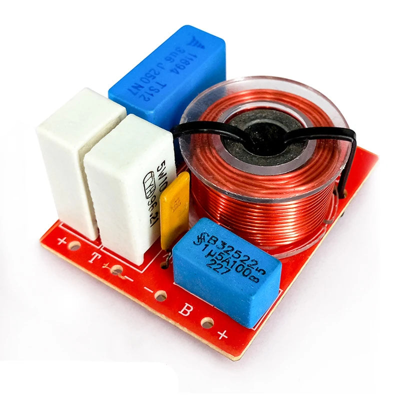 Custom 2PCS 2 Way 60W Home Theater Hifi Stereo DIY Audio Crossover Filters Speaker Treable Bass Frequency Dividers pcb assembly Manufacturer