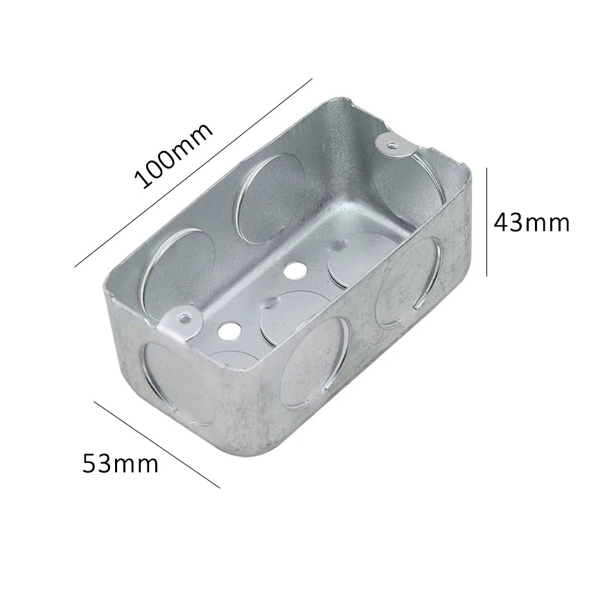 Custom US/AU Standard Electrical Mounting Box Galvanized Metal Steel Rectangle Handy Box Conduit Wall Mount Switch Box Manufacturer