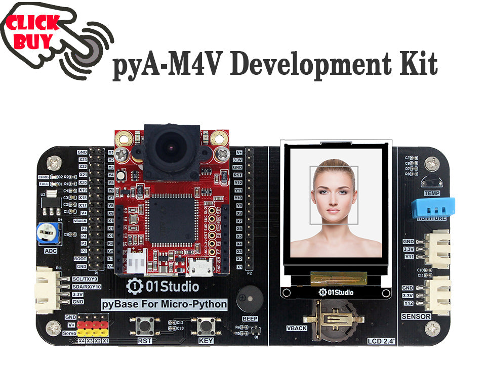 Custom PCB 01Studido PyAI-MV4 adapter board H7 Cam 3 M7 Compatible With Met OpenMV4 Pyboard Interface Pybase