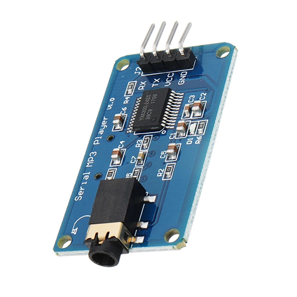 Custom 5Pcs/lot YX6300 UART TTL Serial Control MP3 Music Player Module Support /AVR/ARM/PIC 3.2-5.2V Manufacturer