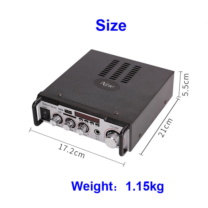 2*50W FM Radio Mp3 Player Audio Power Amplifiers Stereo Equalizer HiFi KTV Digital Mp3 Decoder Music AMP board pcb assembly Customize