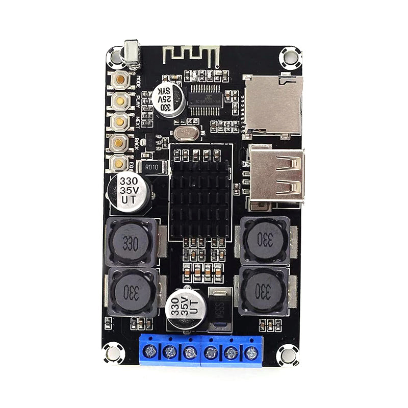 2*50W TPA3116 5.0 Amplifier Board Digital Audio Power Amp HiFi Stereo 2.0 Class D Receiver TF Card USB Remote pcb assembly Customize