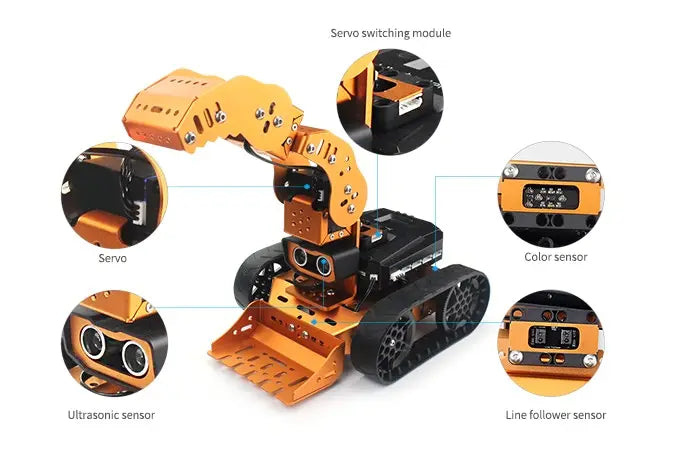 Custom Qdee Variety Robot Intelligent Programming Education Robot Car Kit DIY Hiwonder Magic Microbit Programming Manufacturer