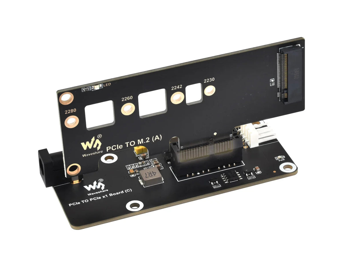 PCIe FFC Connector To Standard PCIe X1 Slot Adapter Board (C) for Raspberry Pi 5, Compatible with PCIe X1, X4, X8, X16 IFD