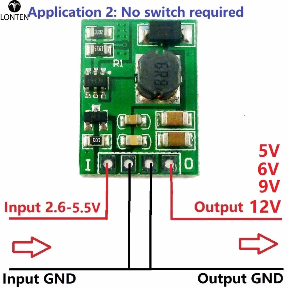 Custom with Enable ON/OFF DC-DC 3V 3.3V 3.7V 4.2V 5V to 5V 6V 9V 12V Step-up Boost Converter Voltage Regulate Power Supply Module Board Manufacturer