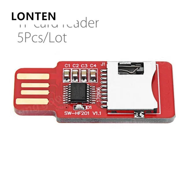 Custom Lonten 5Pcs/Lot HF201 Read/write TF Card Reader Memory Card T-Flash Card Module USB2.0 Support Plug And Play Hotpl Manufacturer