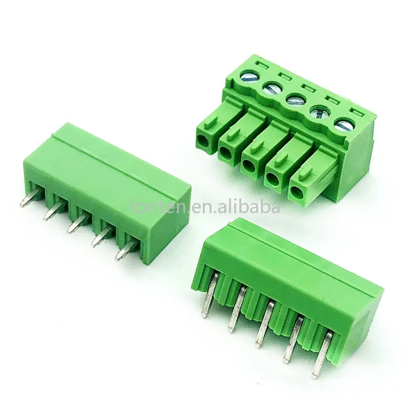 Custom 10PCS 15EDG 3.81MM 3.5MM KF2EDG PCB Screw Terminal Block Connector PLUG PIN HEADER SOCKET 2/3/4/5/6/7/8P Manufacturer