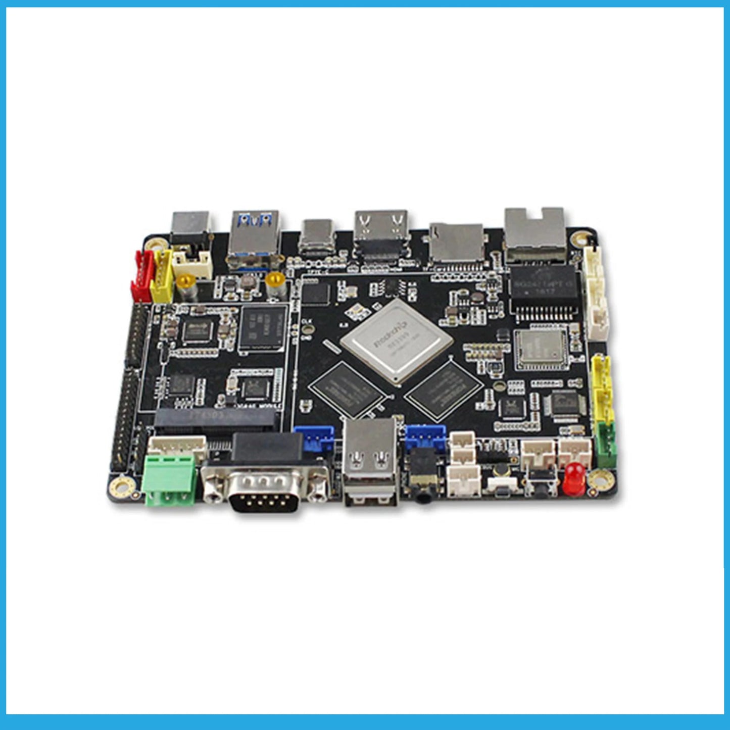 Custom AIO-3399C Six-core AI Development board NPU artificial intelligence edge calculation Android Linux open source Manufacturer