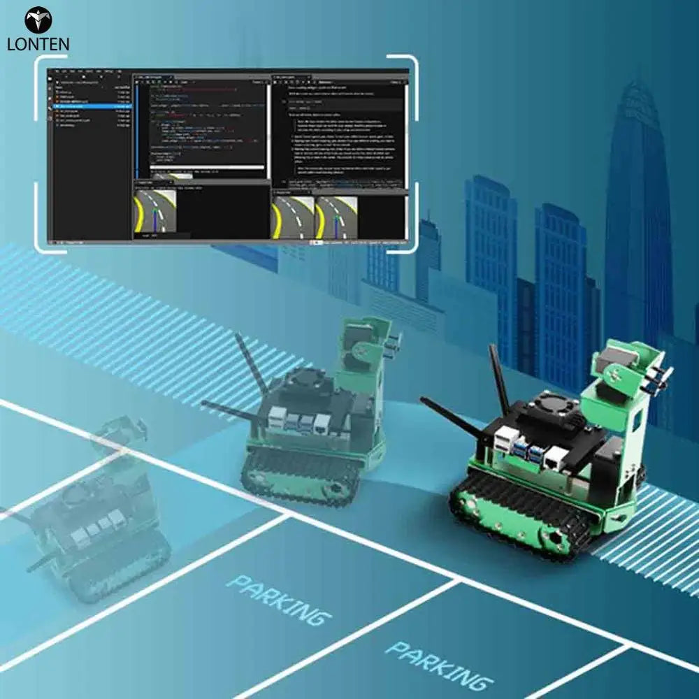 Custom Lonten Artificial Intelligence Car DIY 2DOF Robot Car Kit for Jetson Nano (Fixed Height) Programmable Toys Manufacturer