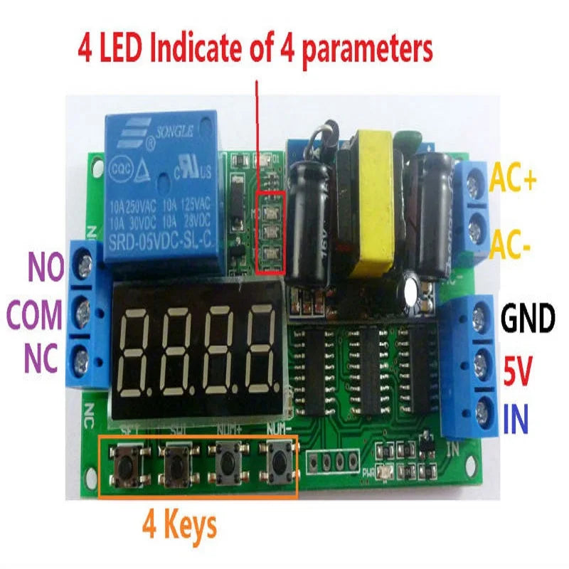 Custom OEM IO23B01 AC 110V 220V Converter Multifunction Self-lock Relay PLC Cycle Timer Module Delay Time Switch Manufacturer