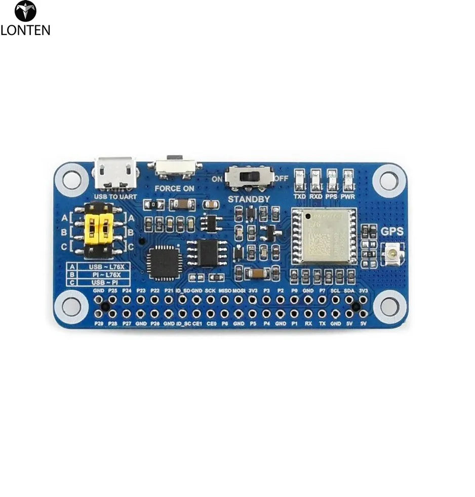 Custom L76X Multi-GNSS HAT for Raspberry Pi Supports GPS BDS QZSS UART interface Manufacturer