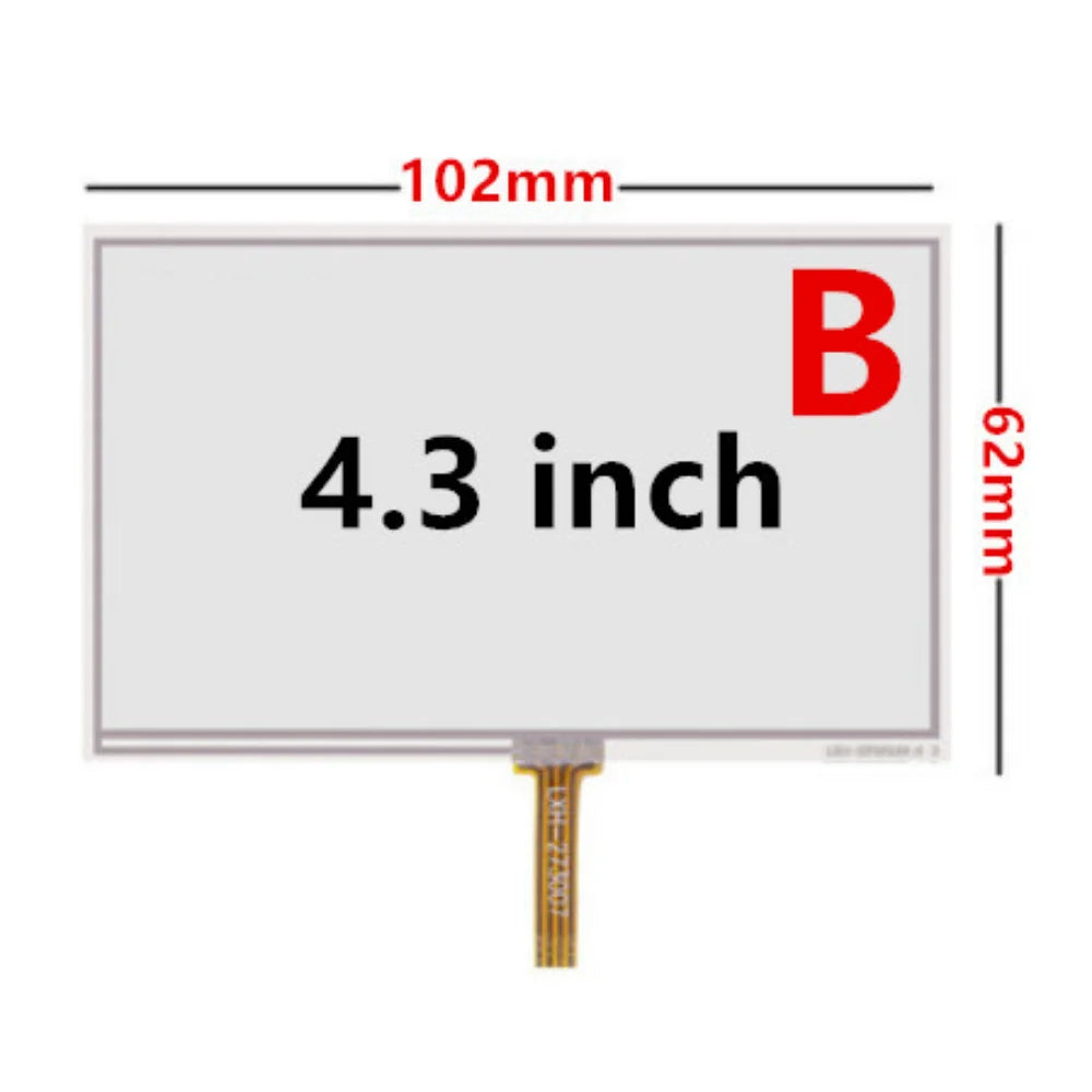 Custom 10Pcs/Lot 4.3/5 Inch Universal Resistance Digitizer Touch Screen Panel Glass For GPS Navigation MP3 Replacement Parts Manufacturer