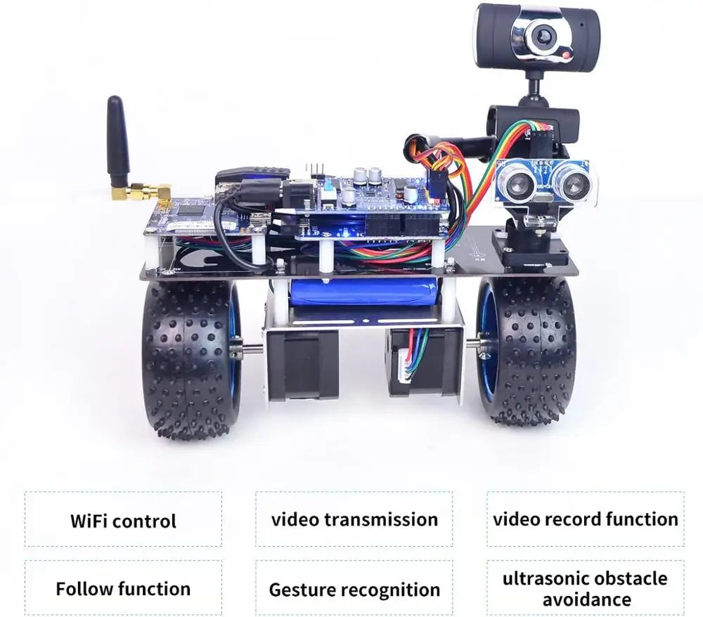 Custom 2-Wheel Self-Balancing Robot car kit WiFi Smart Robot car with 2-DOF Hd Camera Android/iOS APP PC Remote Control Manufacturer