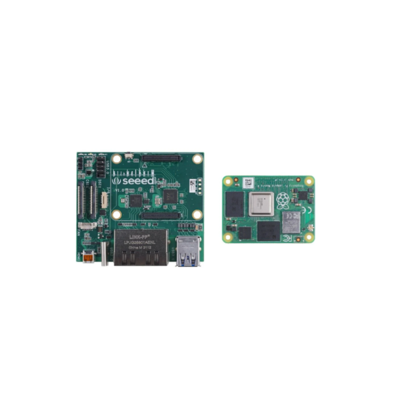 Dual Gigabit Ethernet Carrier Board for Raspberry Pi CM4 with 4GB RAM/ 32GB eMMC Custom PCB pcba ballast minatore pcba