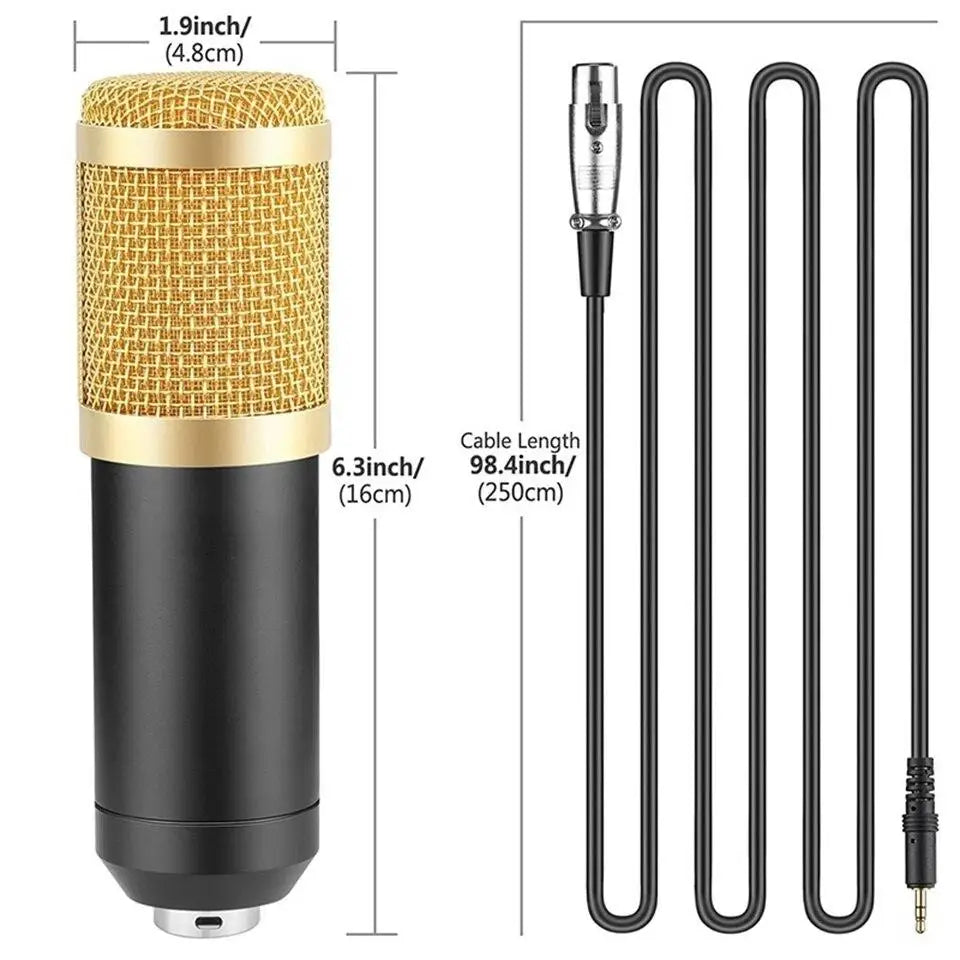 Custom LT Condenser Microphone Kit with Audio Mixer for Streaming Voice Changer Microphone for Live Podcast Equipment Bundle Manufacturer