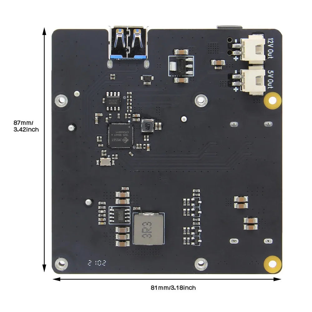 Custom Raspberry Pi 4 model B X880 V1.1 Dual SATA Gen3 HDD Shield, 2.5"/ 3.5"SATA HDD/SSD Storage Expansion Board for Raspberry Pi4B Manufacturer