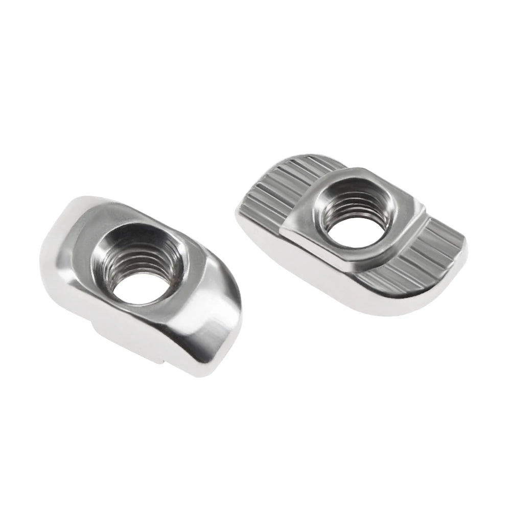 Custom 50pcs/lot 3D Printer Parts M3/M4/M5 Carbon Steel T type Nuts Fastener Aluminum Connector For 2020 Industrial Profile Manufacturer
