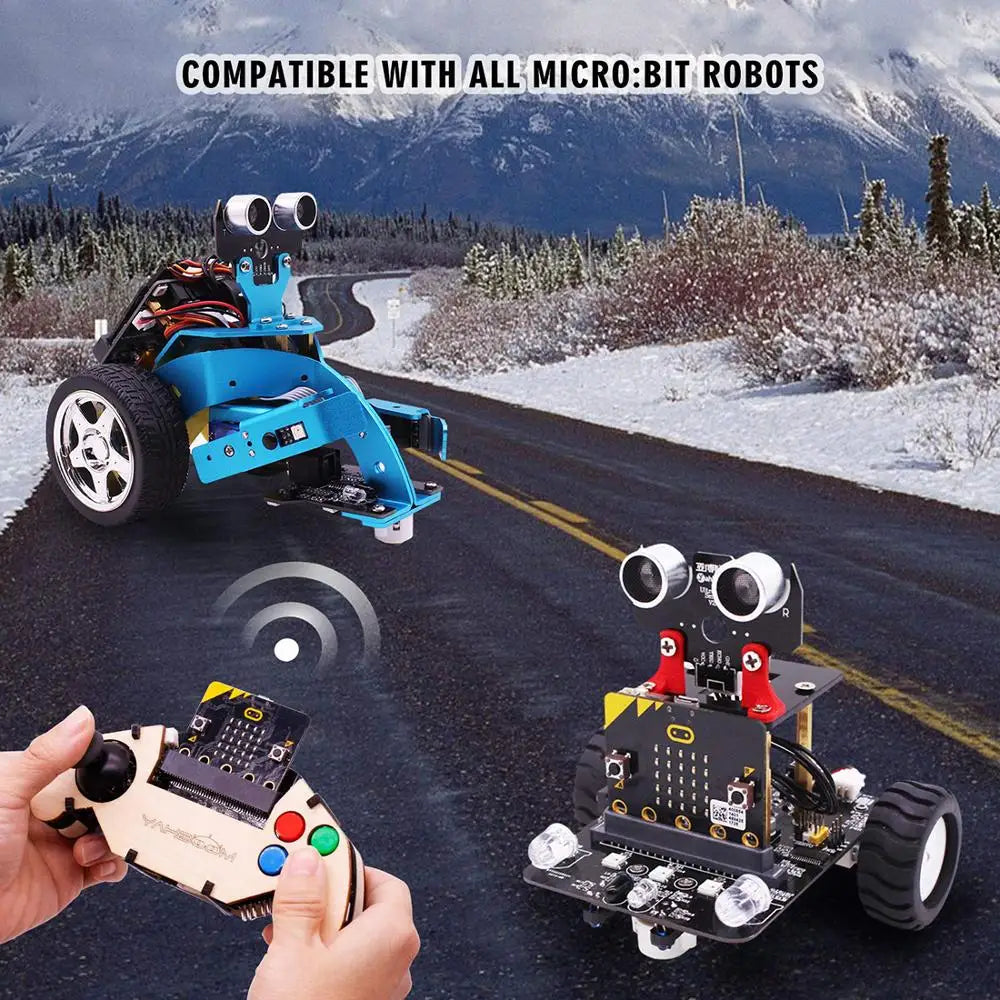 Custom Micro:bit Gamepad Expansion Board Handle Microbit Robot Car Joystick STEM Toys Programming Game Controller (Without Board) Manufacturer