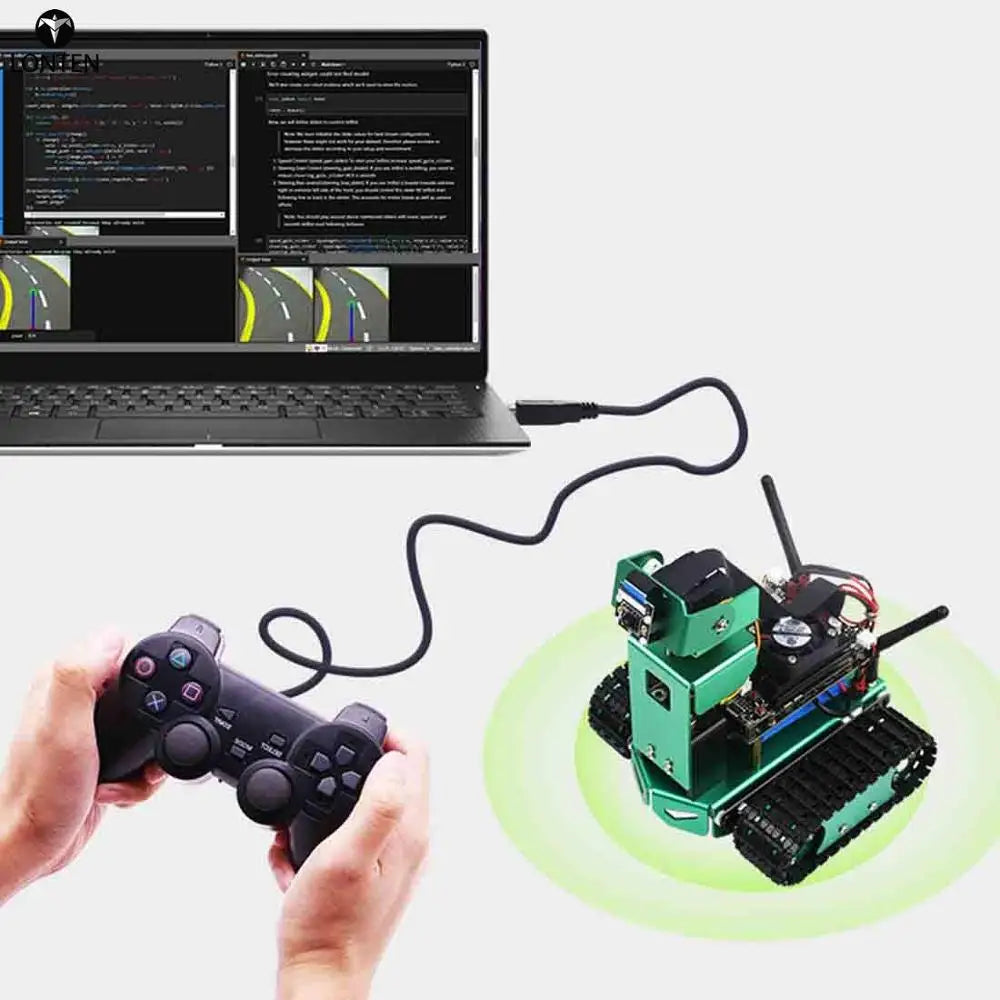 Custom Lonten High Tech Artificial Programmable Intelligence Car DIY 3DOF Robot Car Kit Development Board for Jetson Nano Adjustable He Manufacturer