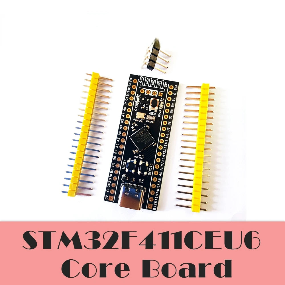 Custom WeAct STM32F411CEU6 STM32F411 STM32F4 V3.1 Learning Board Micropython PYBoard BlackPill Development 512KB Flash 128KB Manufacturer