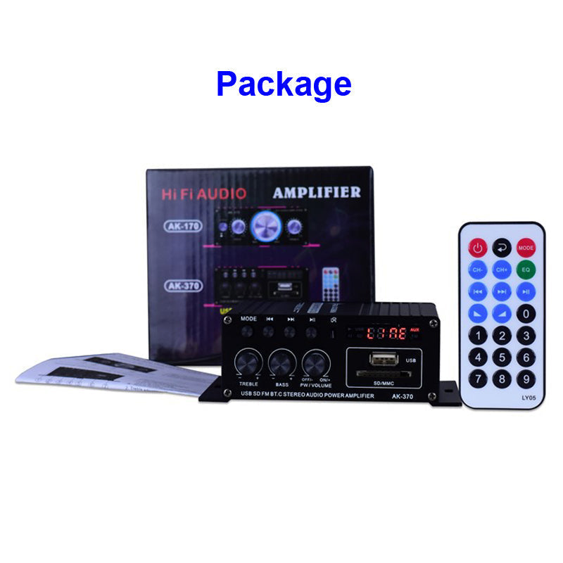 2*80W FM Radio Mp3 Player Audio Power Amplifiers Stereo Equalizer HiFi Class D Digital Mp3 Decoder Music AMP pcb assembly
