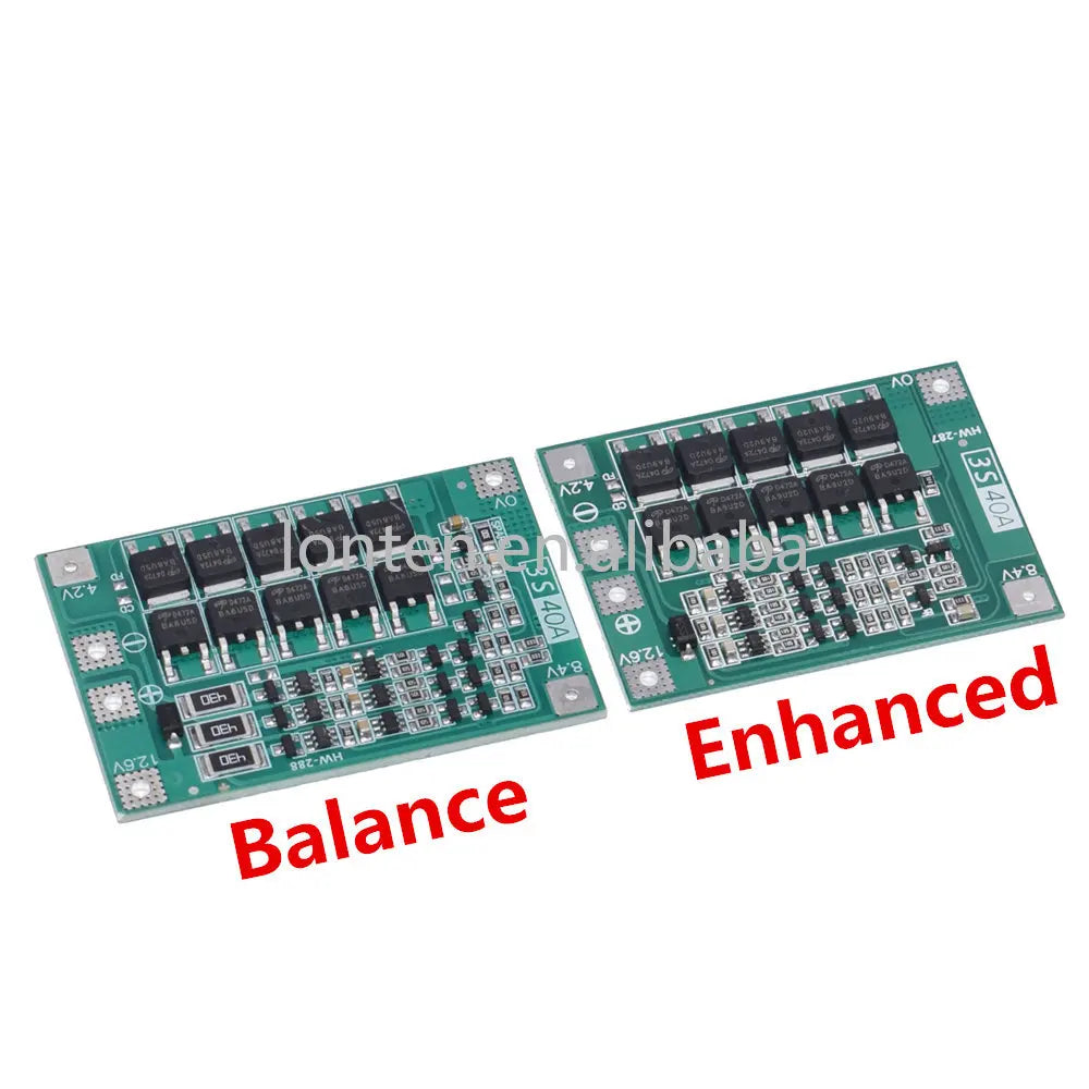 Custom 10PCS 3S 40A Li-ion Lithium Battery Charger Protection Board PCB BMS For 40A Current Drill Motor 11.1V 12.6V Lipo Cell Module Manufacturer