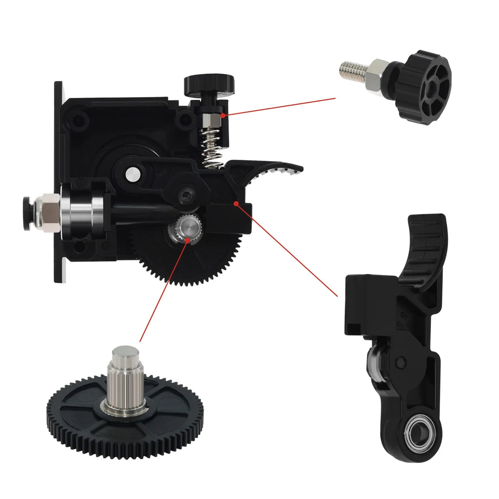 Custom 3D Printer Parts Titan Extruder for E3d V6 Bowden J-head Mounting Bracket 1.75mm Filament V6 Hotend Fully Kits Ender3 Manufacturer