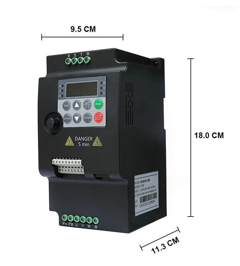 Custom VFD 220V TO 380V Economical Variable Frequency Drive Converter Inverter 1.5/2.2/3.7/4/5.5/7.5/KW Motor Speed Controller Manufacturer