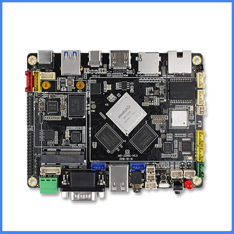 Custom AIO-3399C Six-core AI Development board NPU artificial intelligence edge calculation Android Linux open source Manufacturer