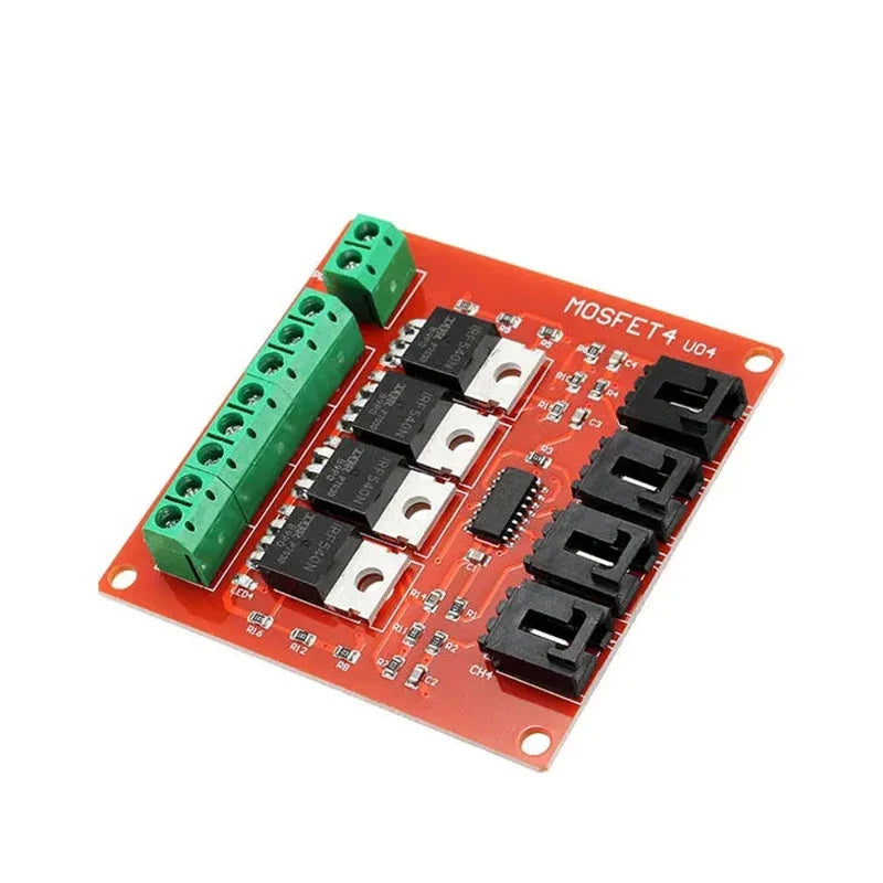 Custom Four Channel 4 Channel Way Route MOSFET Button IRF540 V4.0+ MOSFET Switch Module For Ardu ino DC Motor Drive Dmimmer Relay Board Manufacturer