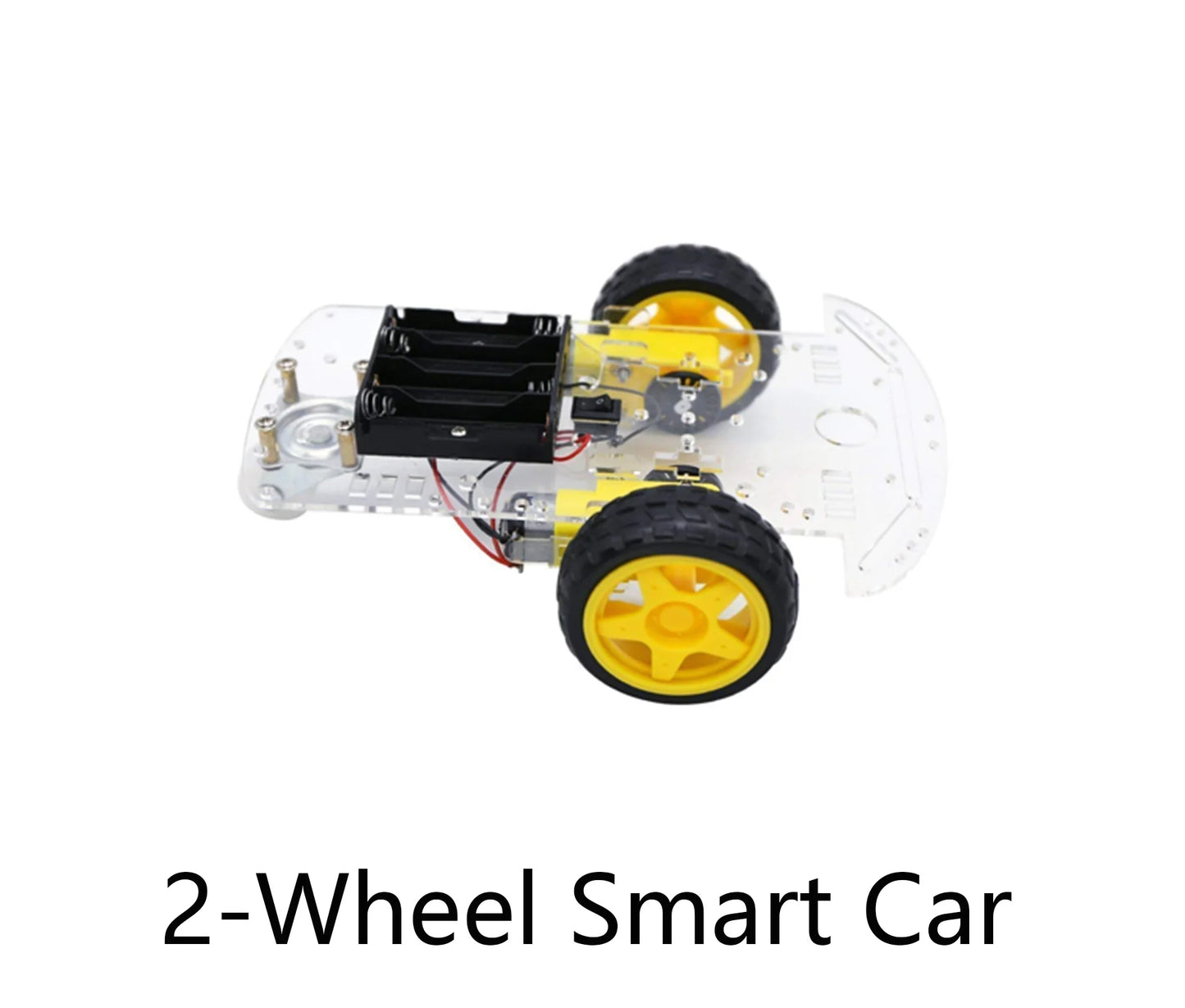 Custom custom 2-Wiel Smart Car Chassis Kit Met Speed Code Disc Slimme Auto Wielen Voor Diy Kit Manufacturer