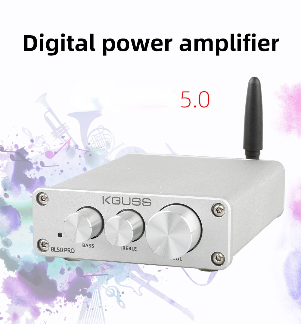 2*50W TPA3116D2 QCC3003 5.0 TL072C Digital Amplifier Audio Stereo 2.0 Channels Class D Tone Preamplifer Home AMP pcb assembly Customize