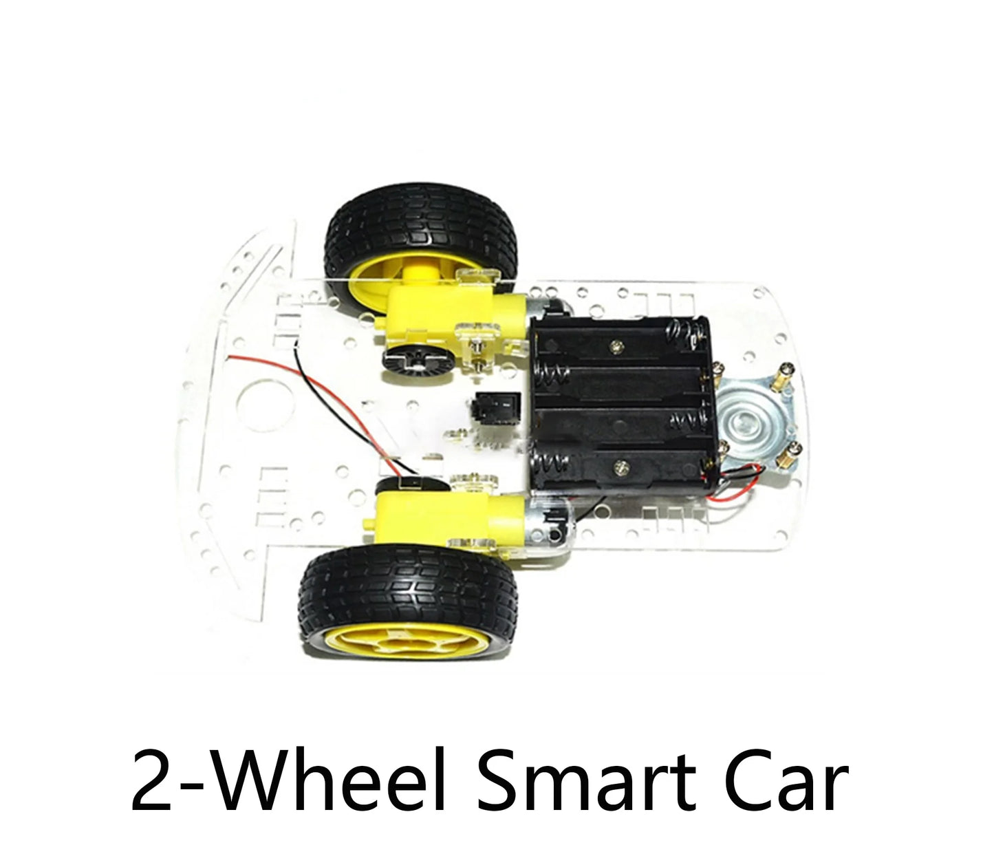 Custom custom 2-Wiel Smart Car Chassis Kit Met Speed Code Disc Slimme Auto Wielen Voor Diy Kit Manufacturer