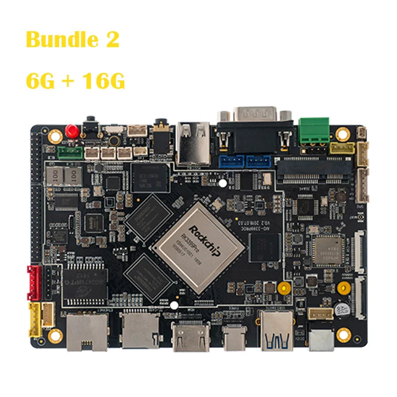 Custom AIO-3399ProC RK3399Pro Six-Core High-Performance Artificial Intelligence Motherboard Singleboard Computer Linux+QT/Android/Ubunt Manufacturer