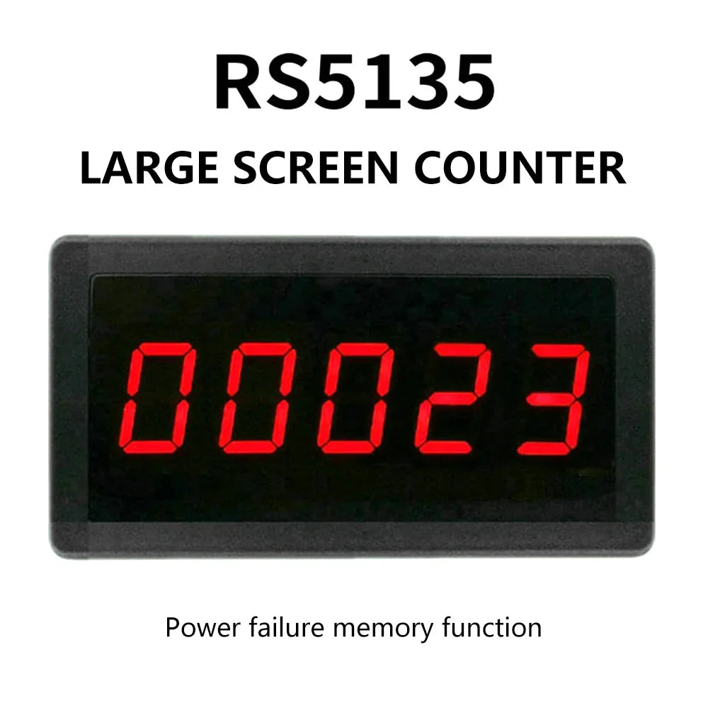 Custom LCD Digital Counter Module DC12V-24V Electronic Totalizer with NPN Signal Interface 1~999999 Times Counting Range Manufacturer