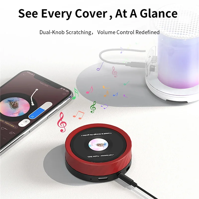 Well Made-ESP32-S3-1.85Inch Knob Screen Circular LCD Display Video Playback Xiaozhi AI Electronic Photo Album Knob Screen