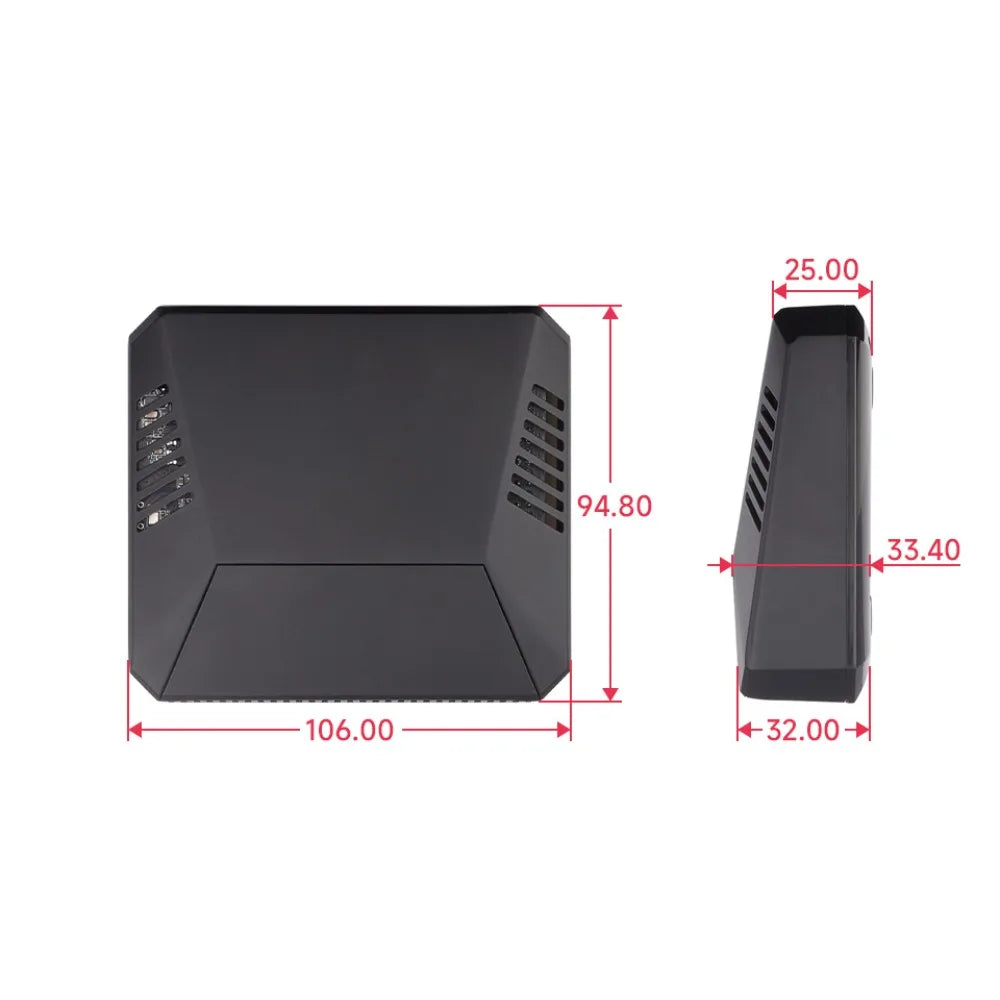 PI5-CASE-ARGON-ONE,Argon ONE V3 Aluminum Alloy Case for Raspberry Pi 5,Built-in Cooling Fan,Optional for M.2 NVME Expansion Slot