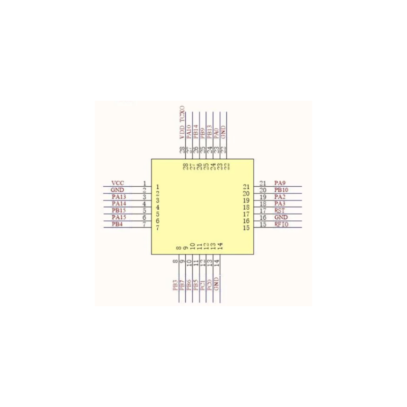 LoRa-E5 (STM32WLE5JC) Module ARM Cortex-M4 and SX126x embedded supports LoRaWAN on EU868 & US915 Custom PCB customize