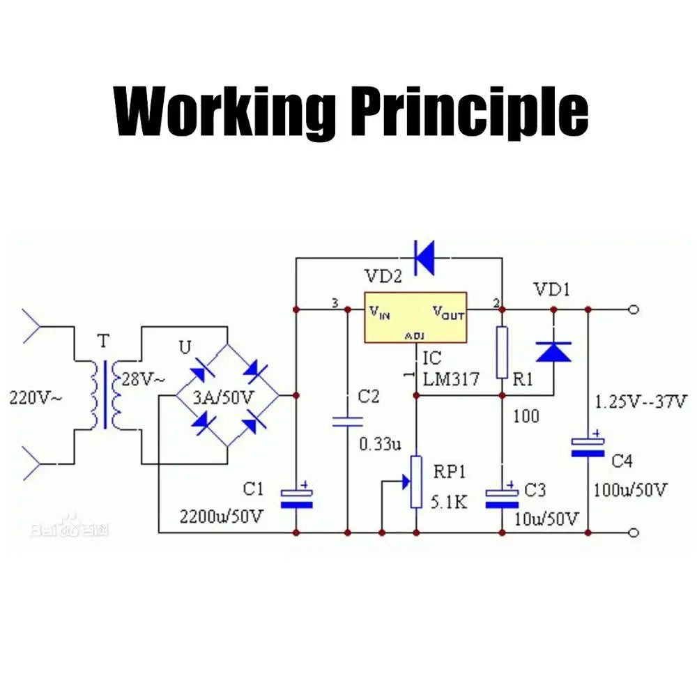 Custom LM317 Adjustable Voltage Regulator Power Supply Module AC/DC Input Module Manufacturer