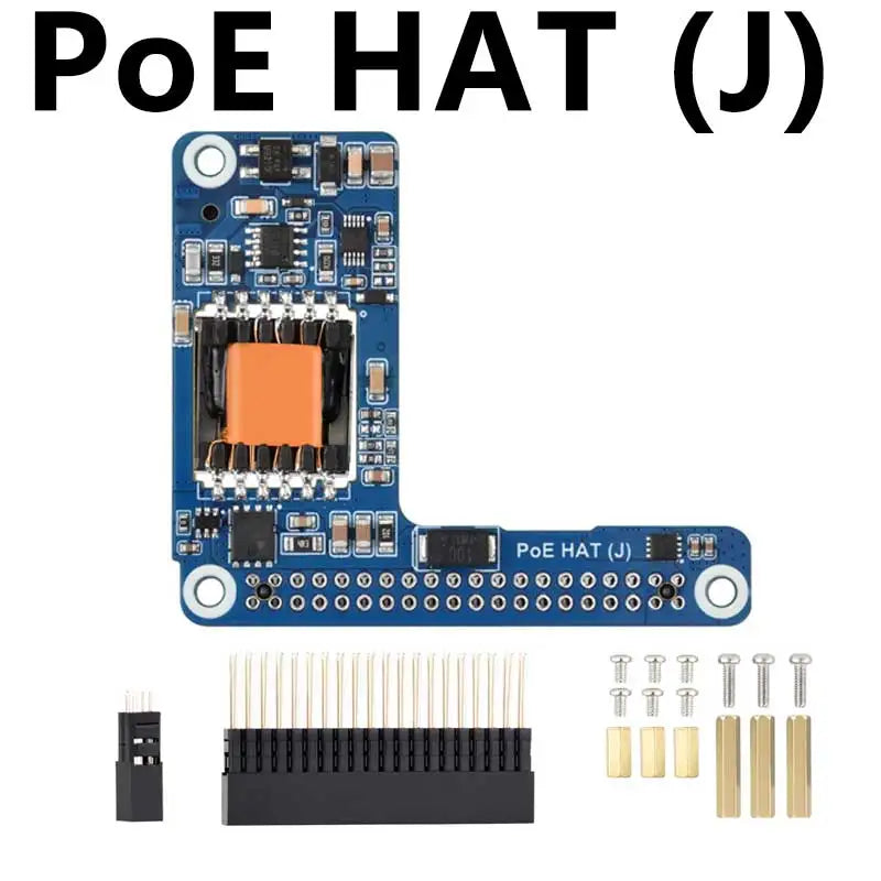 Raspberry Pi 5 PoE MINI HAT (J) 5V/5A Power over RJ45 Ethernet 802.3af/at Moudle for Pi5/CM5