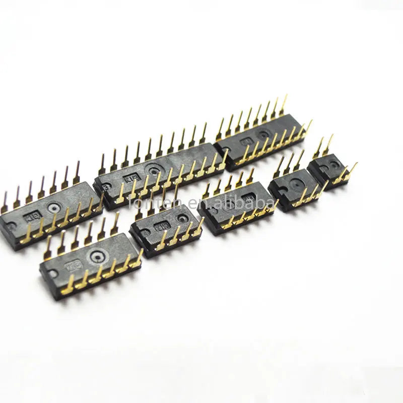 Custom 10PCS KI BLACK Gold 1/2/3/4/5/6/8 Position bit DIP switch doule Row PITCH 2.54MM Slide Switches KI-01/02/03/04/05/06/08 Manufacturer