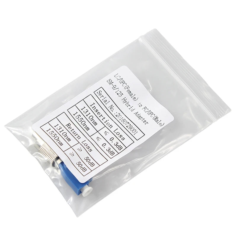 Custom 5PCS LC-FC adapter LC to FC Optical fiber adapter Fiber Optic LC-FC Male-Female Hybrid Adapter Fiber coupler Manufacturer