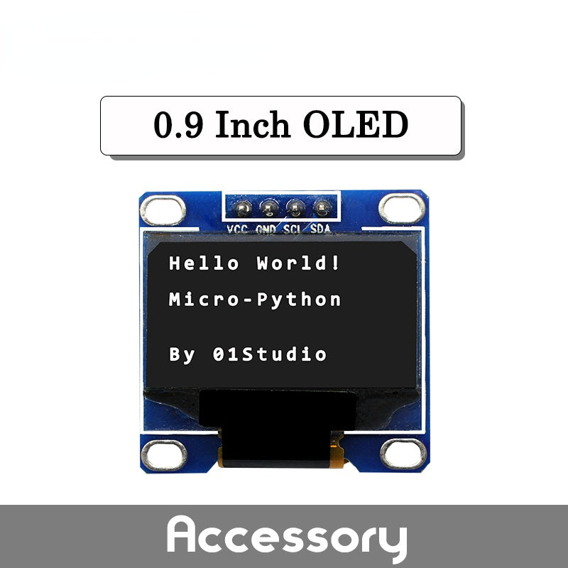 0.9 inch OLED I2C 4Pin White display module screen board for pyBoard Micropython Custom PCB voltage regulator dc pcba Custom