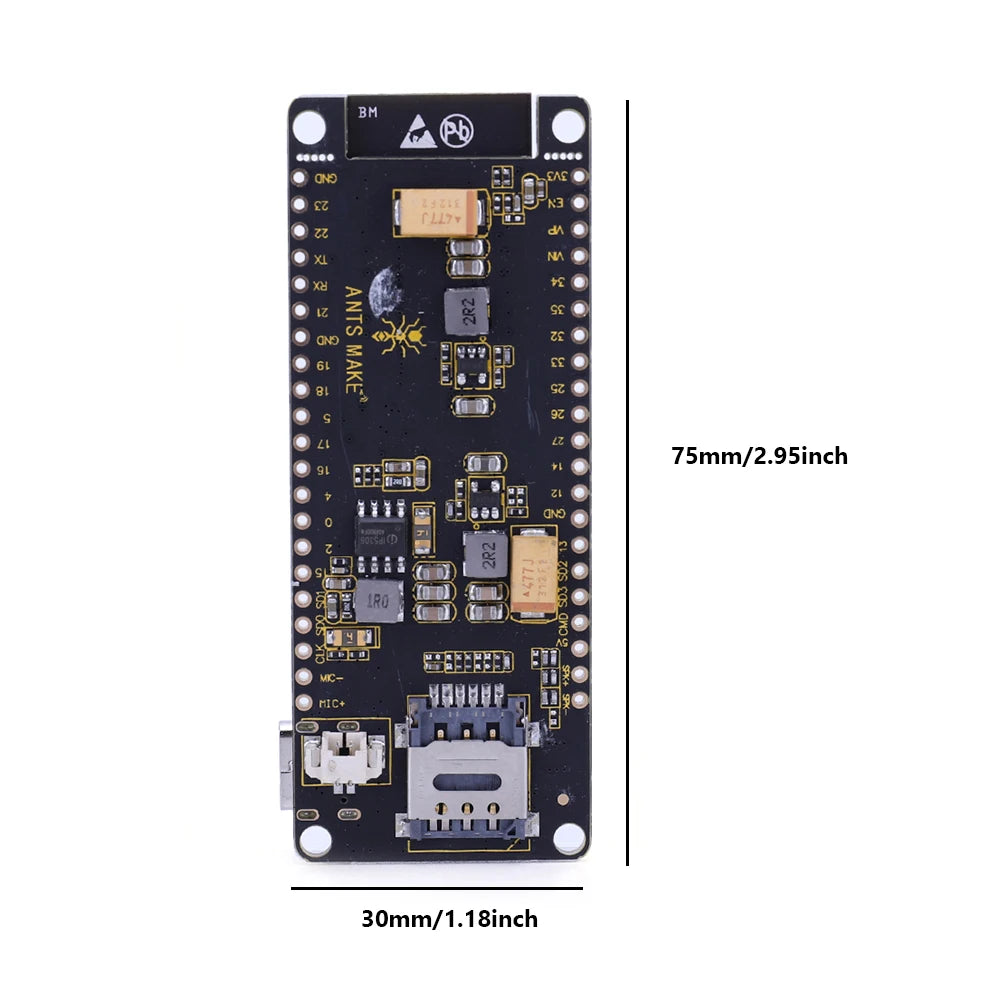 Custom T-Call V1.4 ESP32 Development Board GPRS Antenna ESP32-WROVER-B SIM800L Module WiFi BT-compatible 850/900/1800/1900MHZ Manufacturer