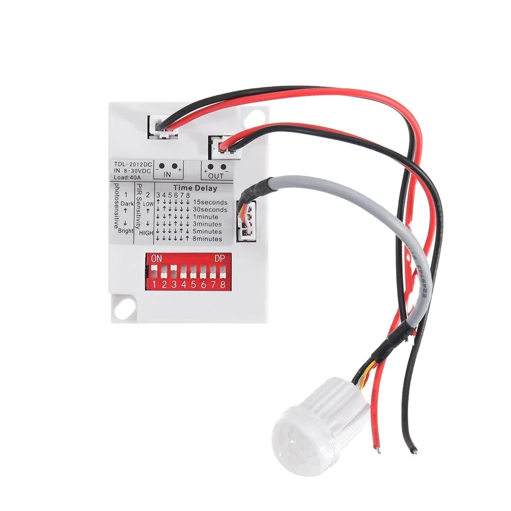 Custom Lonten 12V 24V 7-10M PIR Motion Sensor Switch IR Infrared Human Body Induction Sensor Detector Switch for LED Light Corridor Ais Manufacturer
