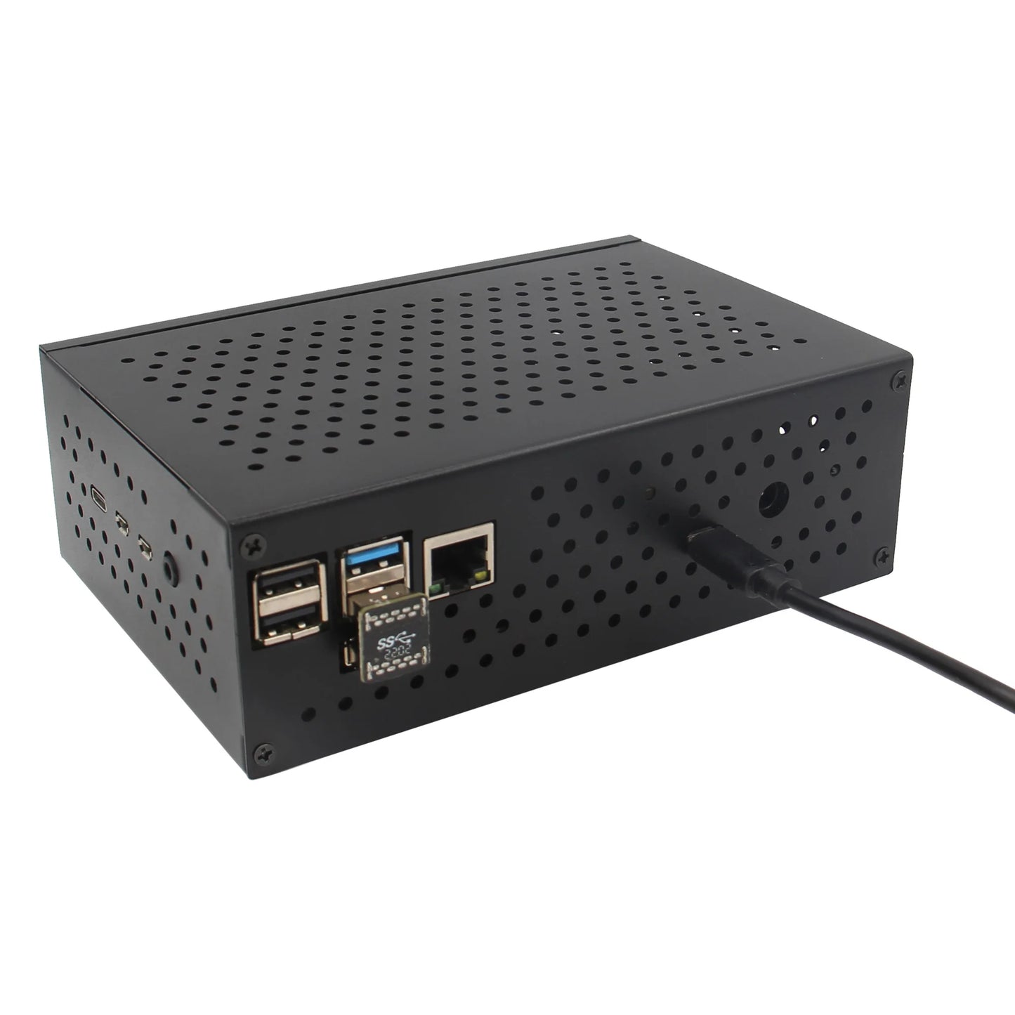 Custom Naspi Gemini Dual 2.5 "Sata Hdd/Ssd Nas Case Kit Met Pwm Fan, Raid, veilig Shutdown & Auto Power Op Voor Raspberry Pi 4 Manufacturer