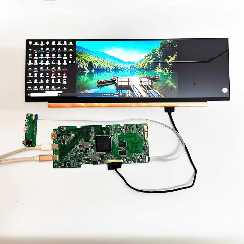 Custom 4K Gravity rotating LCD display module 3840*1100 HD Type-C for Raspberry Pi Computer Temperature Memory Display Cars DIY Kits Manufacturer